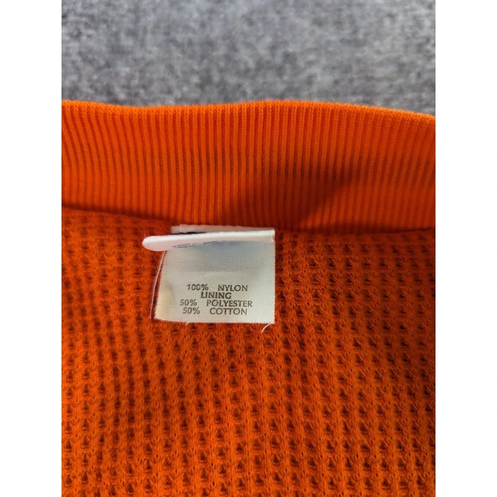 Vintage Russell Athletic Jacket Size L Blue Orange Nylon Full Zip Made In USA